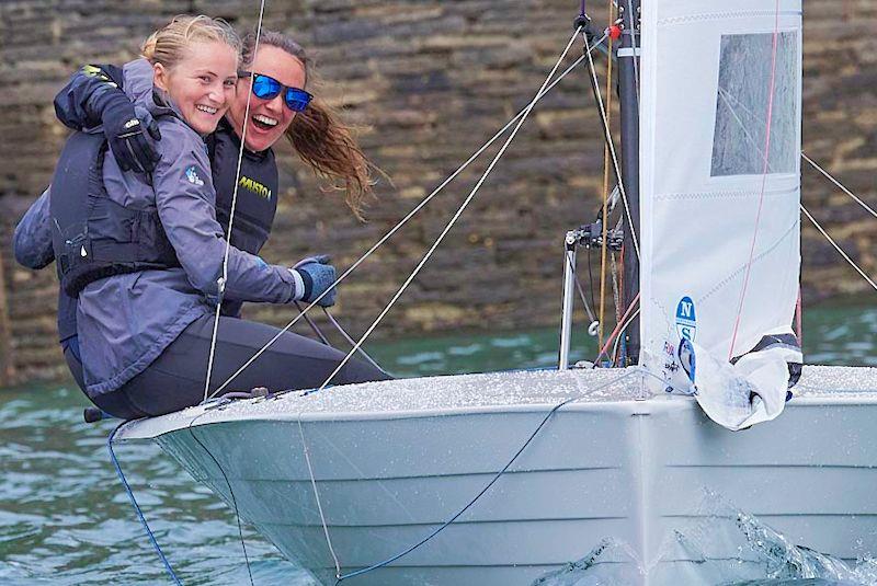 Caroline Croft and Faye Chatterton photo copyright Rob O'Neill taken at Salcombe Yacht Club and featuring the Merlin Rocket class