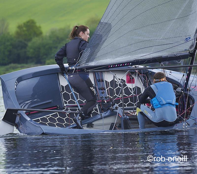 Craoline Croft and Pete Gray winners of the Merlin Rocket Allen South East Series at Fishers Green - photo © Rob O'Neill