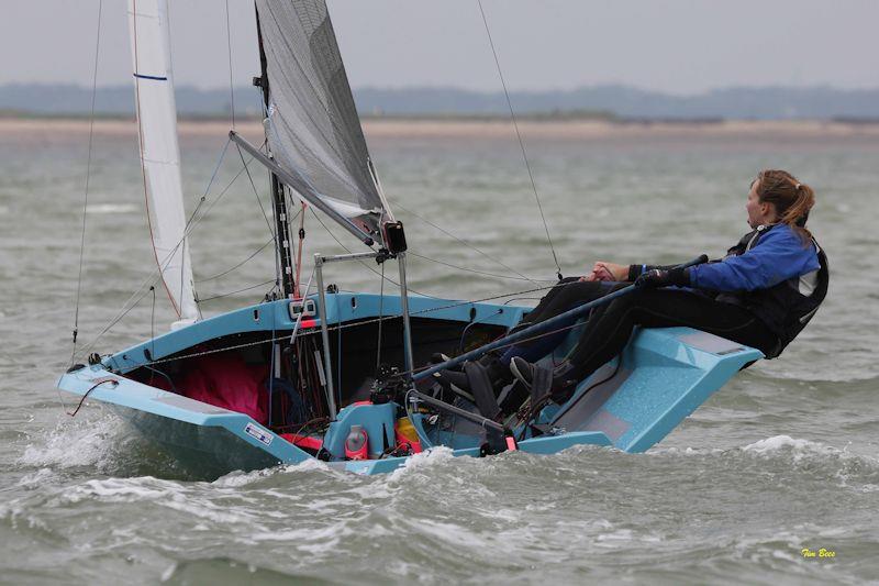 Craftinsure Silver Tiller Merlin Rocket open meeting at Brightlingsea photo copyright Tim Bees taken at Brightlingsea Sailing Club and featuring the Merlin Rocket class