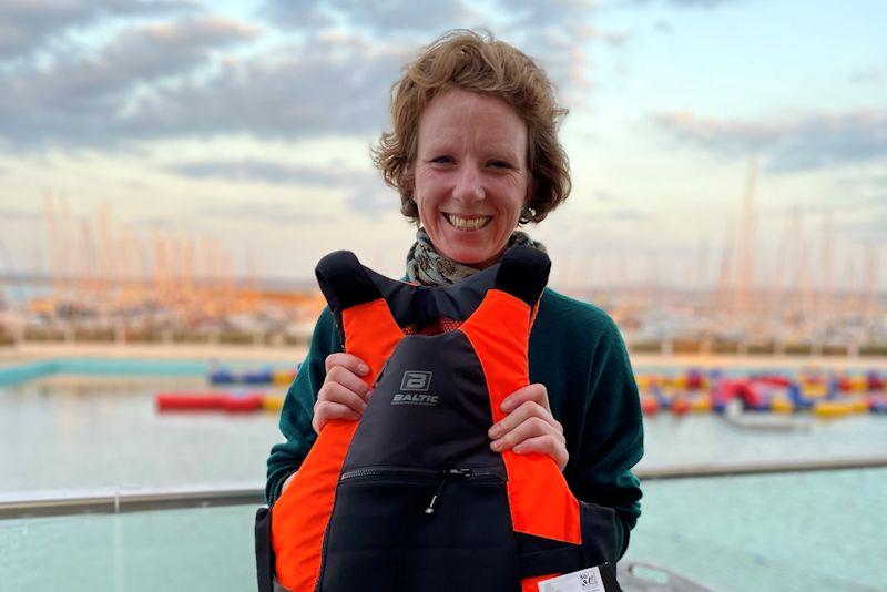 Suzy Brough wins Baltic Extreme Lifejacket Draw - Merlin Rocket Women's Championships 2023 at Lymington Town photo copyright MROA taken at Lymington Town Sailing Club and featuring the Merlin Rocket class