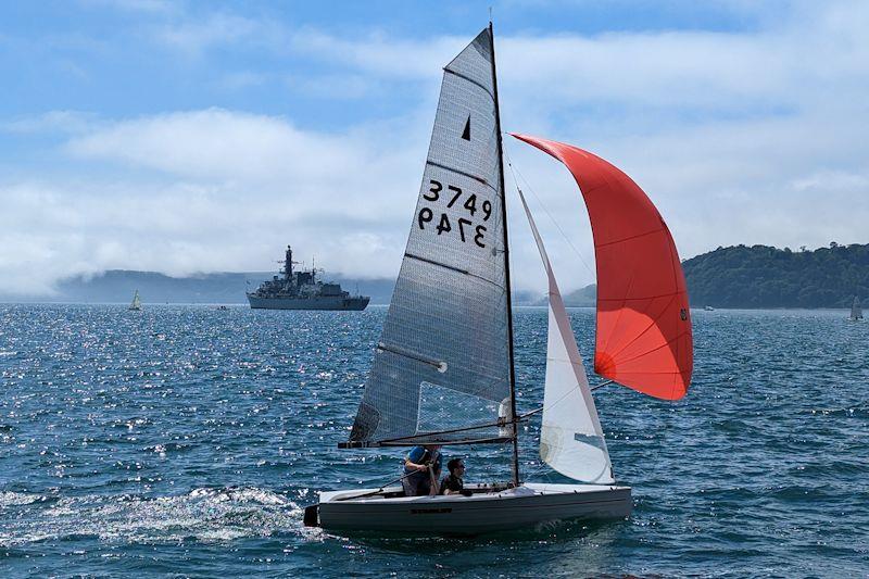 Fog and the Navy get in the way of good sailing - Merlin Rocket Craftinsure Silver Tiller and SW Series at Hooe Point photo copyright Lizzie Eyre taken at Hooe Point Sailing Club and featuring the Merlin Rocket class