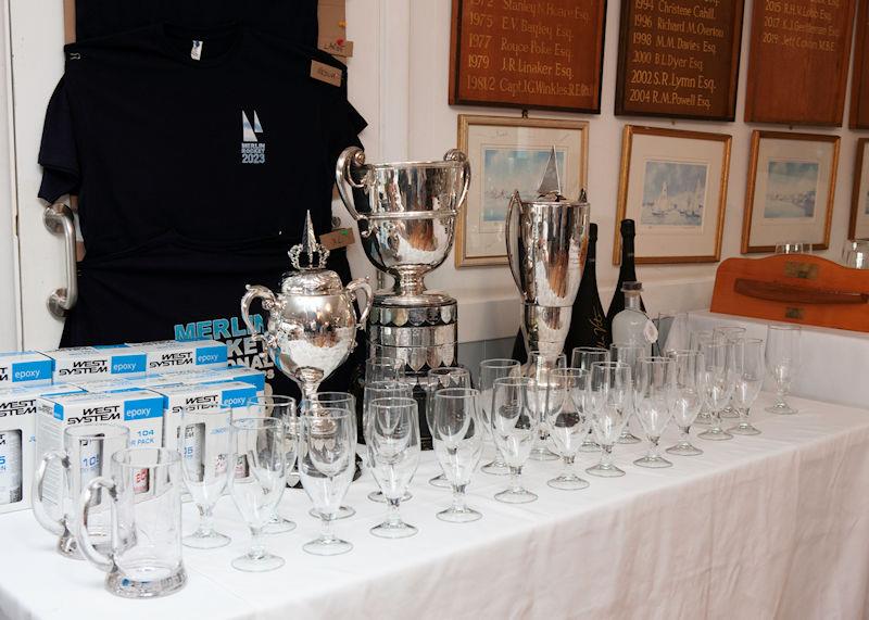 Aspire Merlin Rocket Nationals 2023 Prize Giving photo copyright Ben Wood / Island Images taken at Brading Haven Yacht Club and featuring the Merlin Rocket class