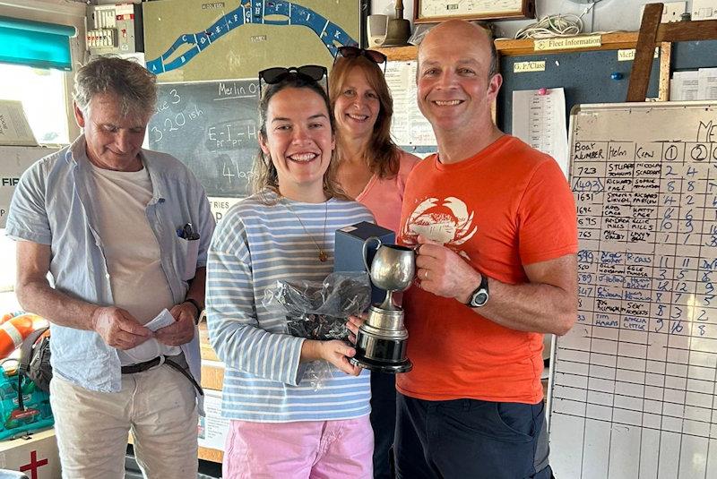 Phil Dalby and Livvy Bell win the Merlin Rocket Thames Series event at Hampton photo copyright Livvy Bell taken at Hampton Sailing Club and featuring the Merlin Rocket class