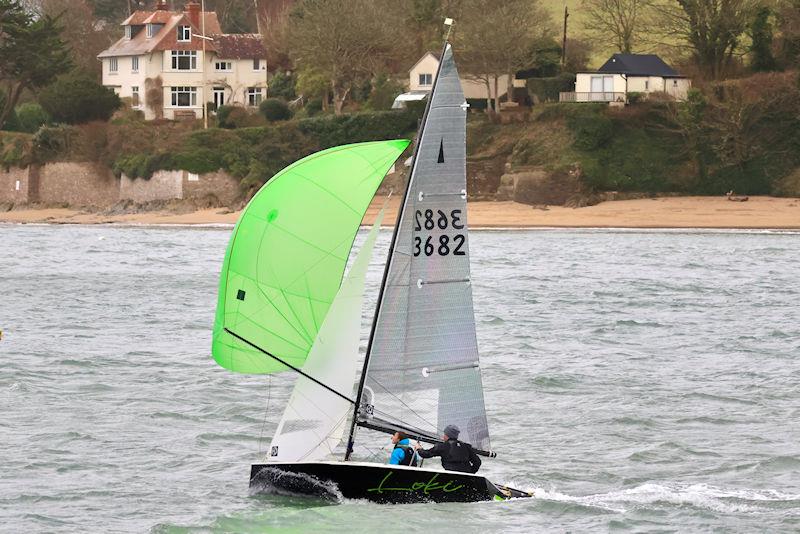 Salcombe Yacht Club Festive Series 2023/24 Race 1 photo copyright Lucy Burn taken at Salcombe Yacht Club and featuring the Merlin Rocket class