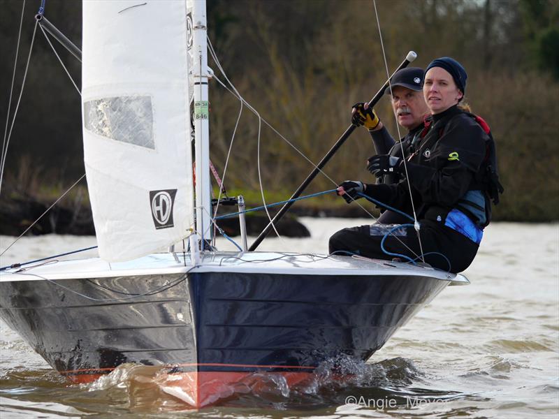 Fishers Green Icicle Trophy 2024 photo copyright Angie Meyer taken at Fishers Green Sailing Club and featuring the Merlin Rocket class