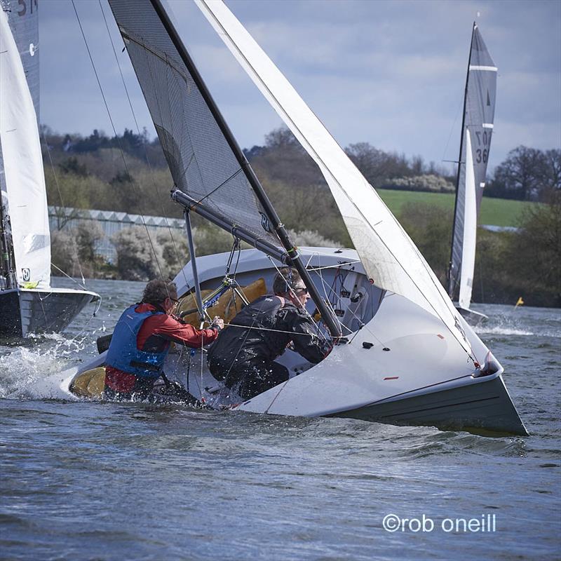 Merlin Rocket Allen South East Series Round 1 at Broxbourne - Godfrey Clark and Bill Noakes - Endeavour prize photo copyright Rob O'Neill taken at Broxbourne Sailing Club and featuring the Merlin Rocket class