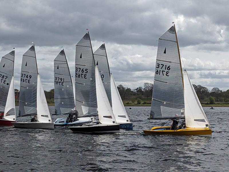 Close racing during Merlin Rocket Craftinsure Silver Tiller Round 2 at Bartley photo copyright BSC Members taken at Bartley Sailing Club and featuring the Merlin Rocket class