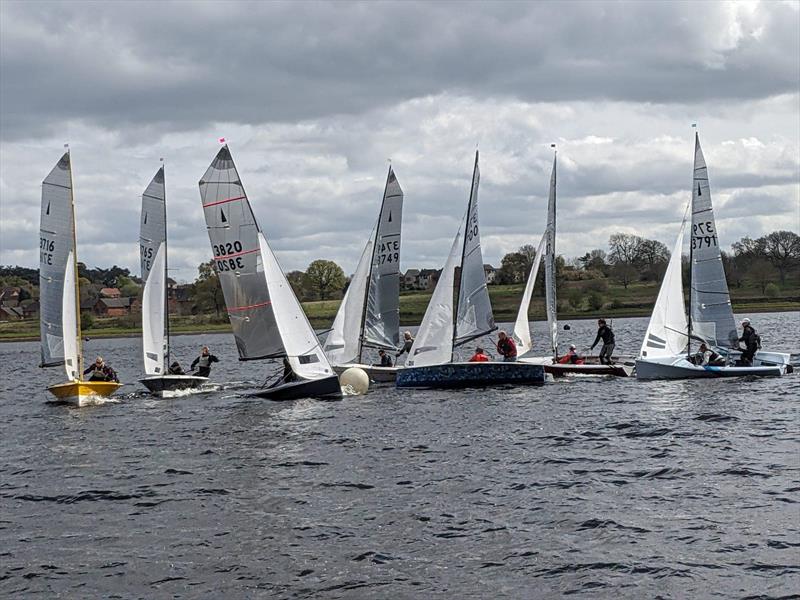 Mark rounding during Merlin Rocket Craftinsure Silver Tiller Round 2 at Bartley photo copyright BSC Members taken at Bartley Sailing Club and featuring the Merlin Rocket class