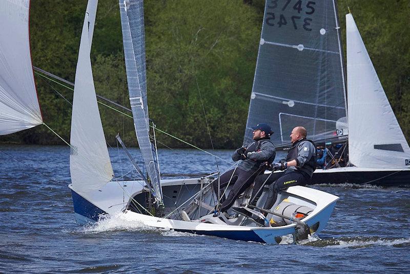 Challenging conditions at the Allen SE Series Round 3 at Fishers Green photo copyright Rob O'Neill taken at Fishers Green Sailing Club and featuring the Merlin Rocket class