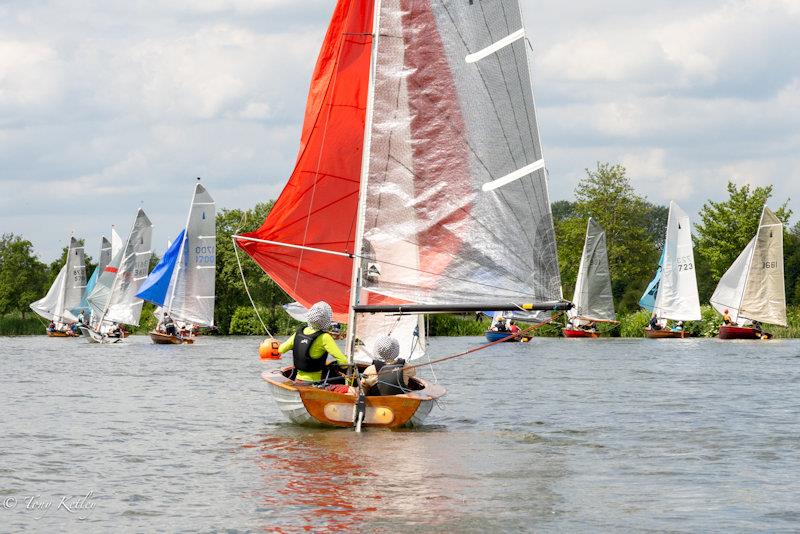 Tre and Guy Jacobs - Merlin Rocket River Championships photo copyright Tony Ketley taken at Upper Thames Sailing Club and featuring the Merlin Rocket class