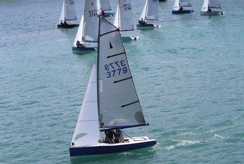 Upwind after the start - Craftinsure Silver Tiller and Allspars SW Series at Salcombe photo copyright Kate Lee taken at Salcombe Yacht Club and featuring the Merlin Rocket class