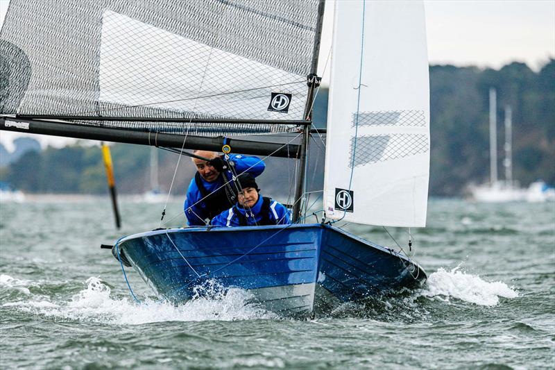 Nick Scroggie and Claire Johnstone during the Craftinsure Silver Tiller at Parkstone Yacht Club photo copyright Phil Jackson / Digital Sailing taken at Parkstone Yacht Club and featuring the Merlin Rocket class