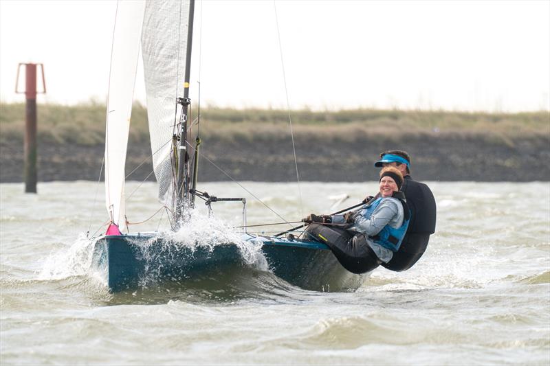 Stuart Mears and Ally Hall - Burnham Dinghy Easter Regatta - photo © Petru Balau Sports Photography / sports.hub47.com