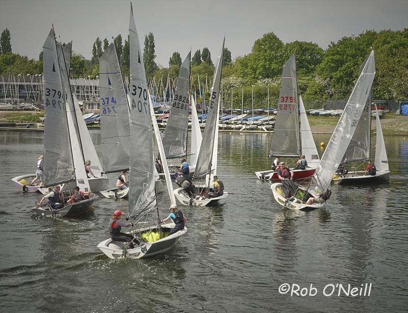 17 boats for the Merlin Rocket Wembley Sailing Club Craftinsure Silver Tiller and Allen South East Series event - photo © Rob O'Neill