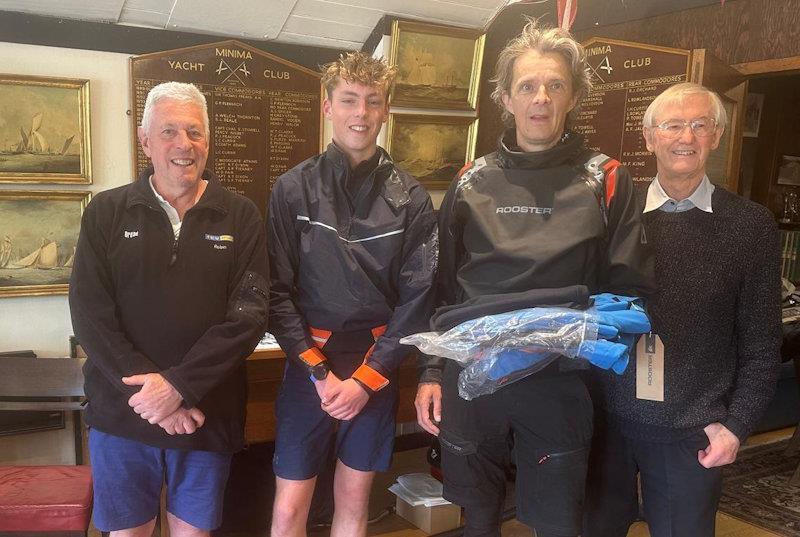 Third place DeMay Series, Tim Medcalf and Humphrey Pedlar - Craftinsure DeMay and Thames Series Merlin Rocket event at Minima photo copyright MYC taken at Minima Yacht Club and featuring the Merlin Rocket class
