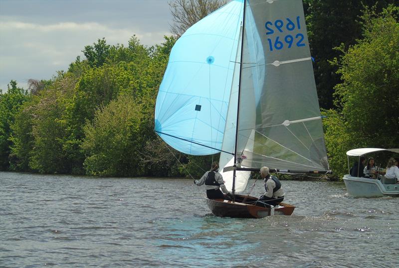 First place, Rob and Hattie Cage - Craftinsure DeMay and Thames Series Merlin Rocket event at Minima photo copyright Robin Broomfield taken at Minima Yacht Club and featuring the Merlin Rocket class