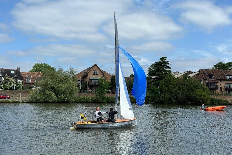 Andy Harris and Lyra Wade on their way to winning in Crescendo - Merlin Rocket Thames Series at Tamesis - photo © Ros Warwick-Haller