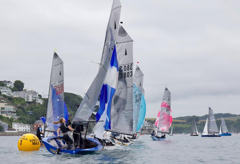 Helly Hansen Merlin Rocket Salcombe Week - Sunday racing photo copyright Lucy Burn taken at Salcombe Yacht Club and featuring the Merlin Rocket class