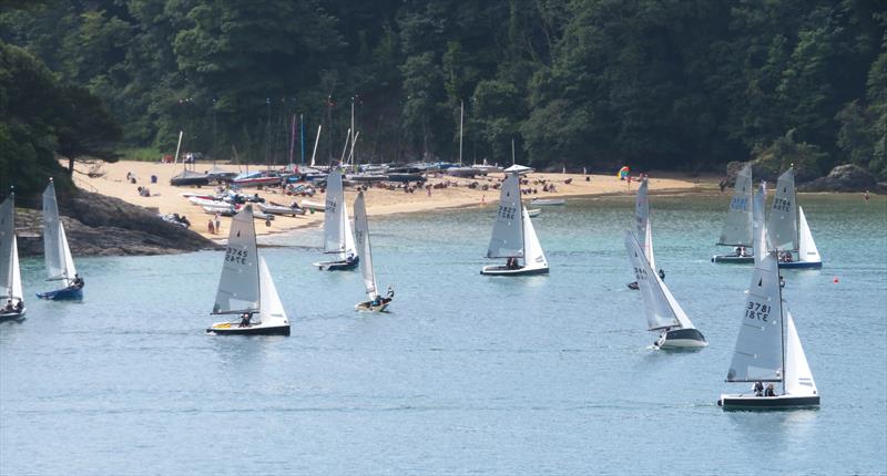 Helly Hansen Merlin Rocket Salcombe Week - Tuesday racing photo copyright Malcolm Mackley taken at Salcombe Yacht Club and featuring the Merlin Rocket class