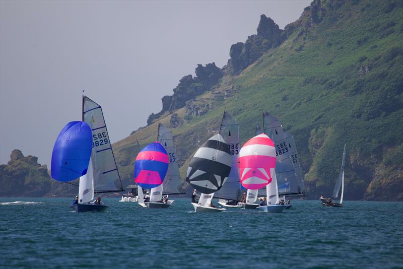 Helly Hansen Merlin Rocket Salcombe Week - Tuesday racing photo copyright Lucy Burn taken at Salcombe Yacht Club and featuring the Merlin Rocket class