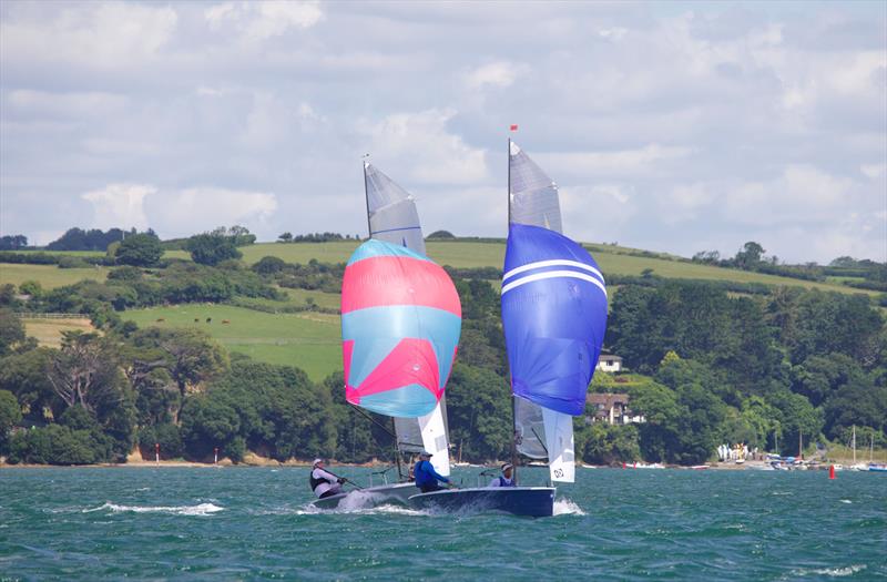 Helly Hansen Merlin Rocket Salcombe Week - Wednesday racing photo copyright Lucy Burn taken at Salcombe Yacht Club and featuring the Merlin Rocket class