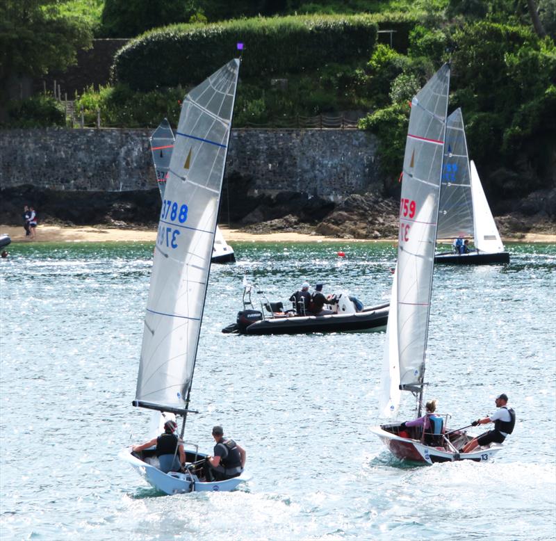 Helly Hansen Merlin Rocket Salcombe Week - Friday am racing photo copyright Malcolm Mackley taken at Salcombe Yacht Club and featuring the Merlin Rocket class