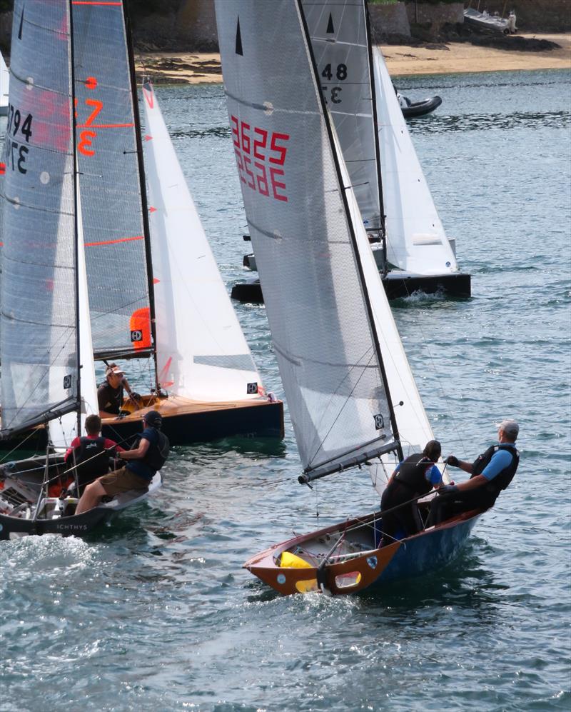 Helly Hansen Merlin Rocket Salcombe Week - Friday am racing photo copyright Malcolm Mackley taken at Salcombe Yacht Club and featuring the Merlin Rocket class