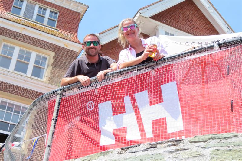 Helly Hansen Merlin Rocket Salcombe Week - Tom Gillard and Rachel Gray, overall winners photo copyright Malcolm Mackley taken at Salcombe Yacht Club and featuring the Merlin Rocket class