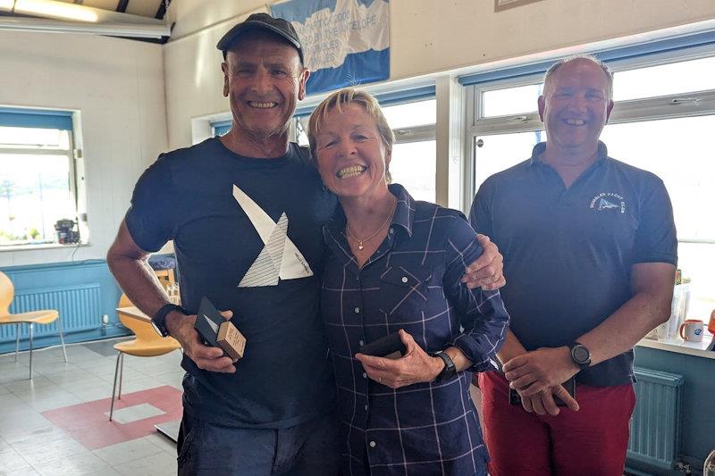 Mike and Jane Clavert, overall winners - Craftinsure Merlin Rocket Silver Tiller and HD Midland Circuit at Mumbles - photo © Rach Meddick