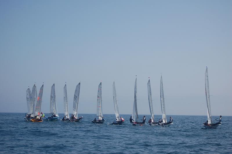 Merlin Rocket Aspire National at Looe Day 3 photo copyright Alex Pausey taken at Looe Sailing Club and featuring the Merlin Rocket class