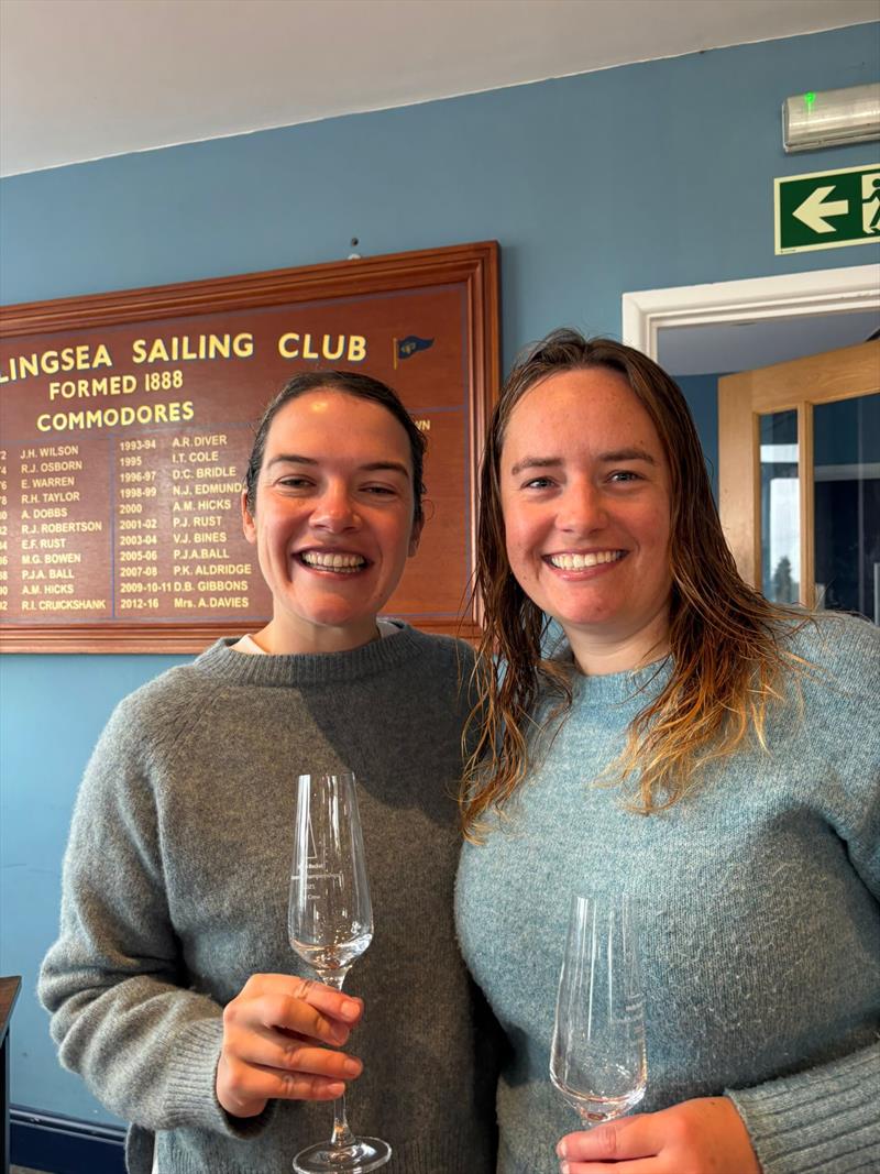 Caroline Gould and Livvy Bell, second in the Merlin Rocket Women's Championship at Brightlingsea photo copyright Livvy Bell taken at Brightlingsea Sailing Club and featuring the Merlin Rocket class