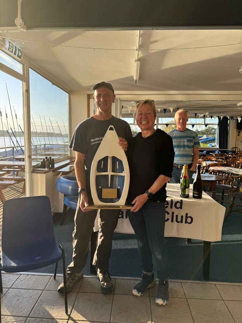 Mike and Jane Calvert - First Overall at the Craftinsure Silver Tiller, Classic and Midland Circuit event at Blithfield photo copyright Cliff Sagar taken at Blithfield Sailing Club and featuring the Merlin Rocket class