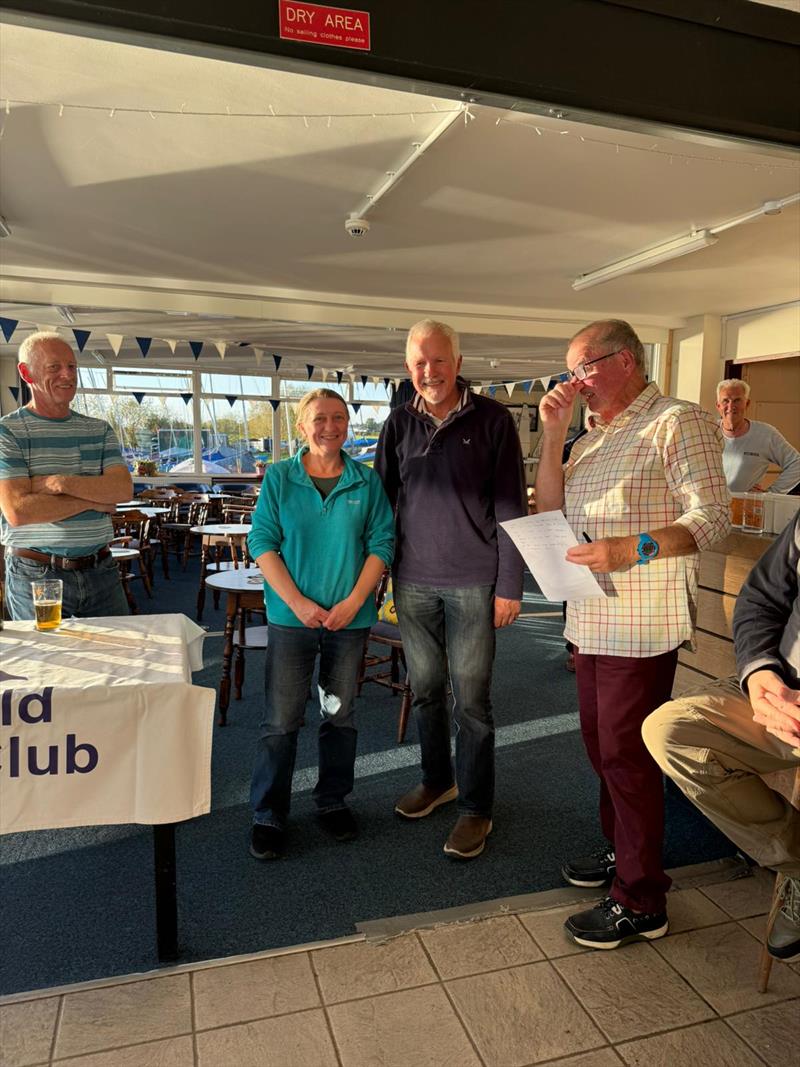 First Silver Geoff Wright and Jo Lord at the Craftinsure Silver Tiller, Classic and Midland Circuit event at Blithfield photo copyright Cliff Sagar taken at Blithfield Sailing Club and featuring the Merlin Rocket class