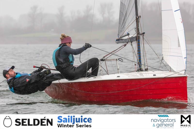 Fernhurst Books Draycote Dash - Seldén Sailjuice Winter Series Round 1 photo copyright Tim Olin / www.olinphoto.co.uk taken at Draycote Water Sailing Club and featuring the Merlin Rocket class
