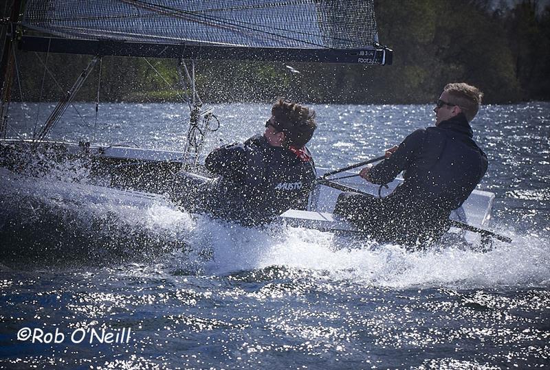 Chris Gould and Sophie Mackley win the Allen South East Merlin Rocket event at Broadwater Sailing Club - photo © Rob O'Neill