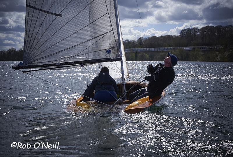 Andrew and Ellie Mills competing in the Craftinsure Vintage Series during the Allen South East Merlin Rocket event at Broadwater Sailing Club - photo © Rob O'Neill