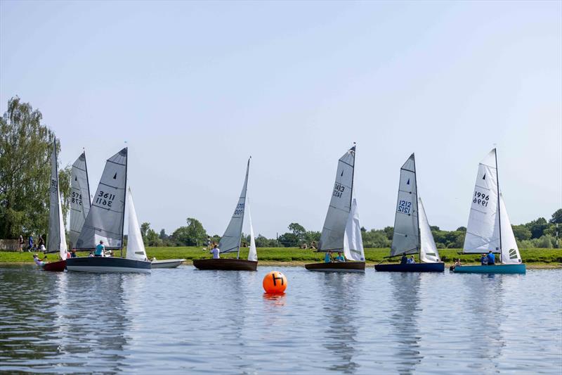 Light wind start at the Merlin Rocket River Championships as part of Bourne End Week - photo © Tony Ketley