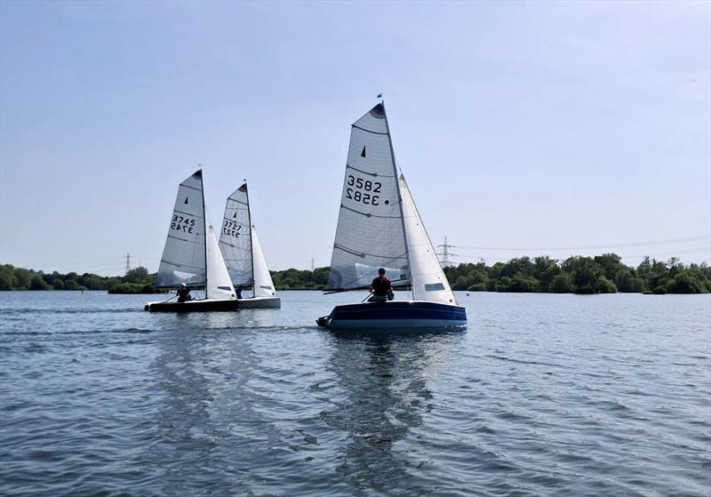 Light wind racing during the Merlin Rocket Youth Nationals photo copyright Paul Dean taken at Fishers Green Sailing Club and featuring the Merlin Rocket class