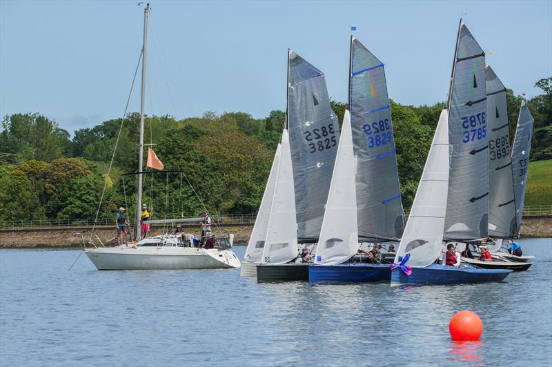 Jostling for position - Merlin Rocket Craftinsure Silver Tiller and Allspars South West Series at Starcross - photo © Garnett Showell