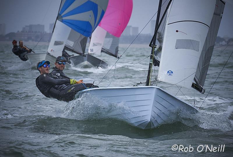 Christian Birrell and Sam Breary - Merlin Rocket Craftinsure Silver Tiller at Hayling Island - photo © Rob O'Neill