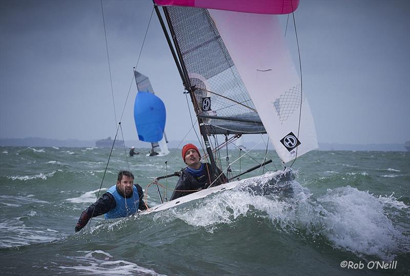 Tom Morris and Chris Kilsby - Merlin Rocket Craftinsure Silver Tiller at Hayling Island - photo © Rob O'Neill