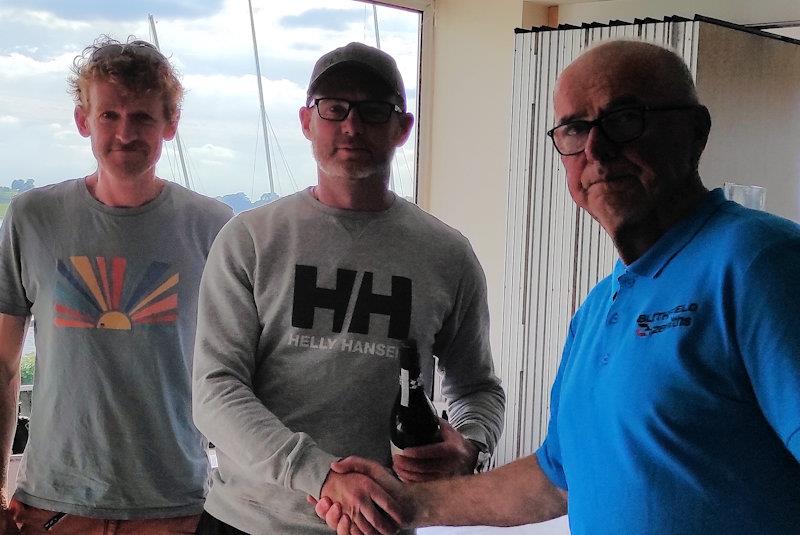 Andy Davis and Chris Dodds finish second - Merlin Rocket HD Sails Midland Circuit at Blithfield photo copyright Gil Leney taken at Blithfield Sailing Club and featuring the Merlin Rocket class