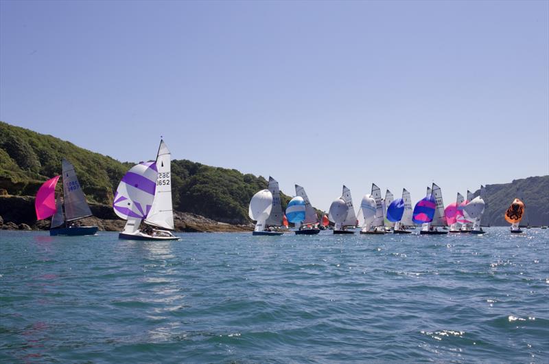 Helly Hansen Merlin Rocket Week at Salcombe Yacht Club Day 4 Afternoon Race photo copyright Lucy Burn taken at Salcombe Yacht Club and featuring the Merlin Rocket class