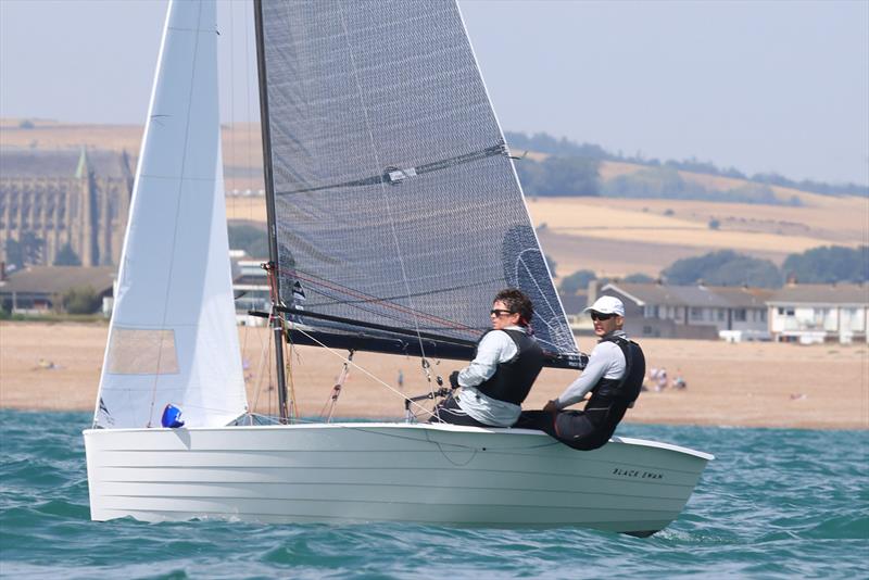 Chris Gould and Sophie Mackley, first overall - Silver Tiller at Shoreham - photo © Warwick Baker / www.warwickpics.com