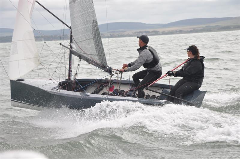 Caroline Gould and Pete Nicholson win the Merlin Rocket Allspars SW Series at Lymington Town Sailing Club - photo © Nigel Brooke