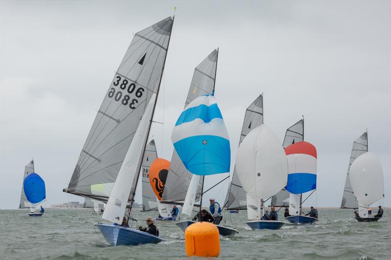 Leeward mark rounding during the Craftinsure Silver Tiller at Lymington Town Sailing Club - photo © Tristan Jones / Nautipics