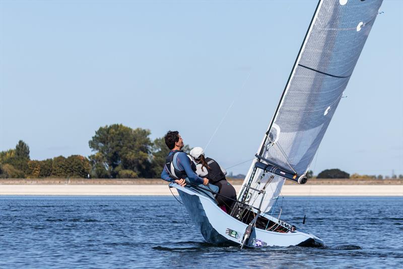 Alex Jackson and Rebecca Videlo also showing off their river sailing prowess on day 1 - Allen Merlin Rocket Inlands at Oxford - photo © Matthew Bell