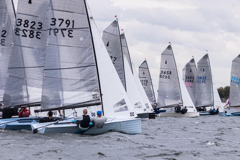 Start line action on day 2 - Allen Merlin Rocket Inlands at Oxford - photo © Matthew Bell