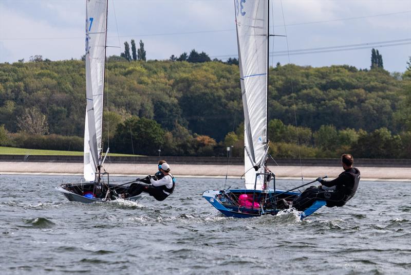 Tim Saxton and Holly McArthur hunting down Mark Stockbridge and Rupert Stock on day 2 - Allen Merlin Rocket Inlands at Oxford - photo © Matthew Bell
