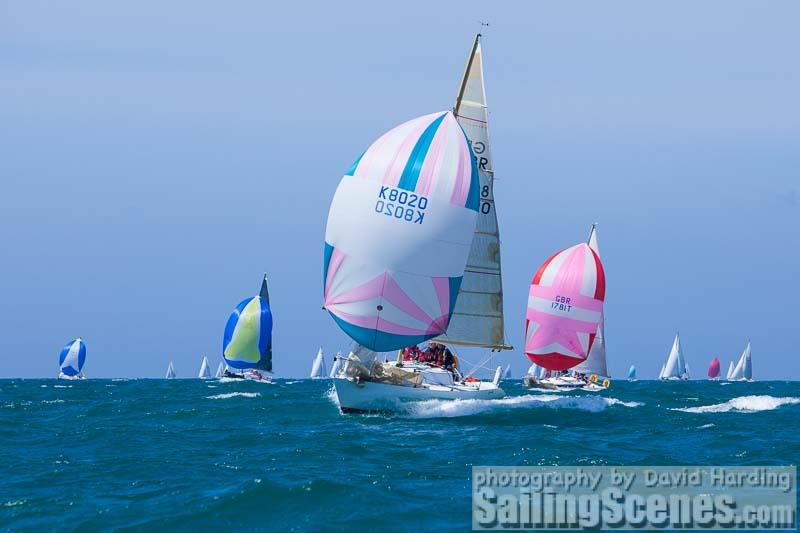 Shamm, GBR8020, Humphreys mini tonner, during the J.P. Morgan Asset Management Round the Island Race 2015 photo copyright David Harding / www.sailingscenes.com taken at  and featuring the Mini Tonner class